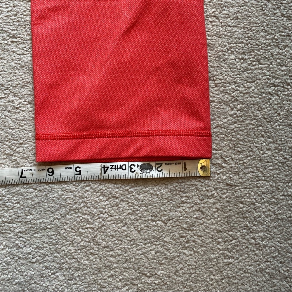 Lululemon PYB Pant - Red - Coral Size 6 Straight Leg Ankle Length Legging - Picture 8 of 15
